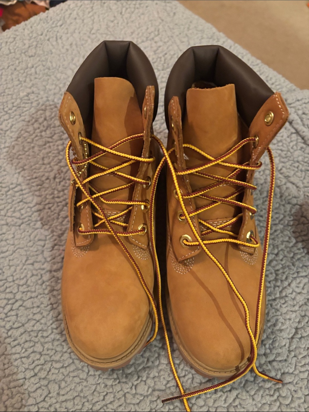 NWOT Timberland Wheat Brown Lace-Up Work Boots